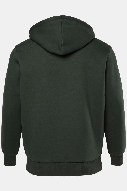 Veste à capuche JP 1880, collection Outdoor, fermeture zippée, modèle en molleton avec doublure en polaire bouclée - jusqu'au 8 XL