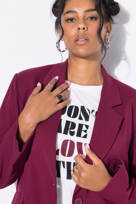 Blazer oversized avec col à revers