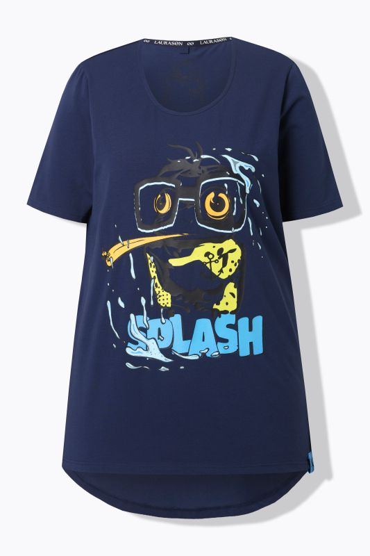 T-shirt à manches 3/4, col rond. Label OEKO-TEX