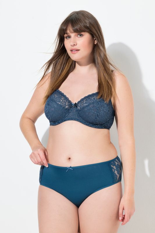 Lot de 3 culottes midi, avec de la dentelle sur le côté
