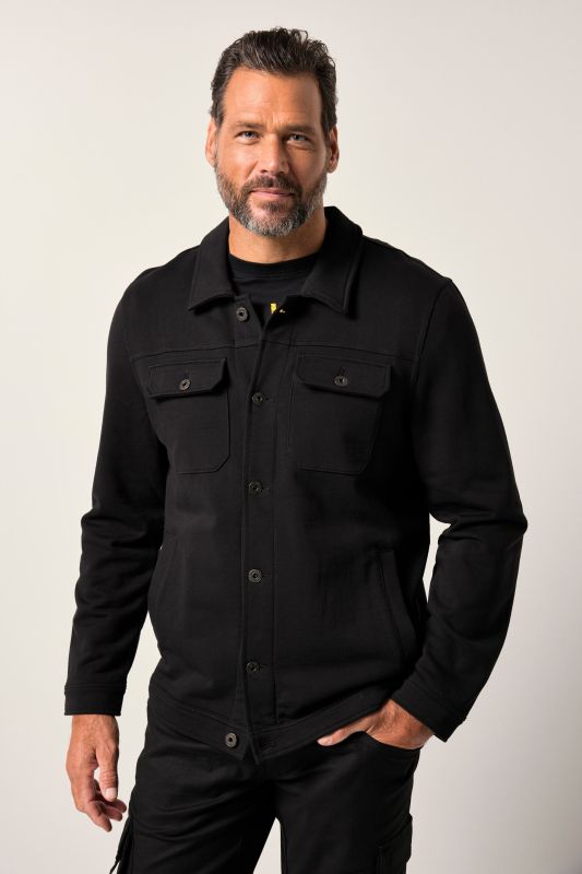 Veste en molleton JP 1880 esprit routier, 3 poches et imprimé dans le dos - jusqu'au 8 XL