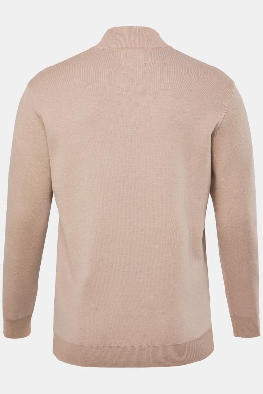 Pull camionneur JP 1880, col zippé, maille fine et texturée CashmereTouch - jusqu'au 7 XL