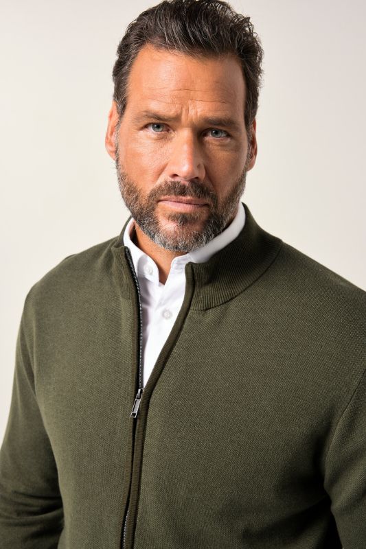 Cardigan JP 1880, col montant et maille CashmereTouch très douce – jusqu'au 7&nbsp