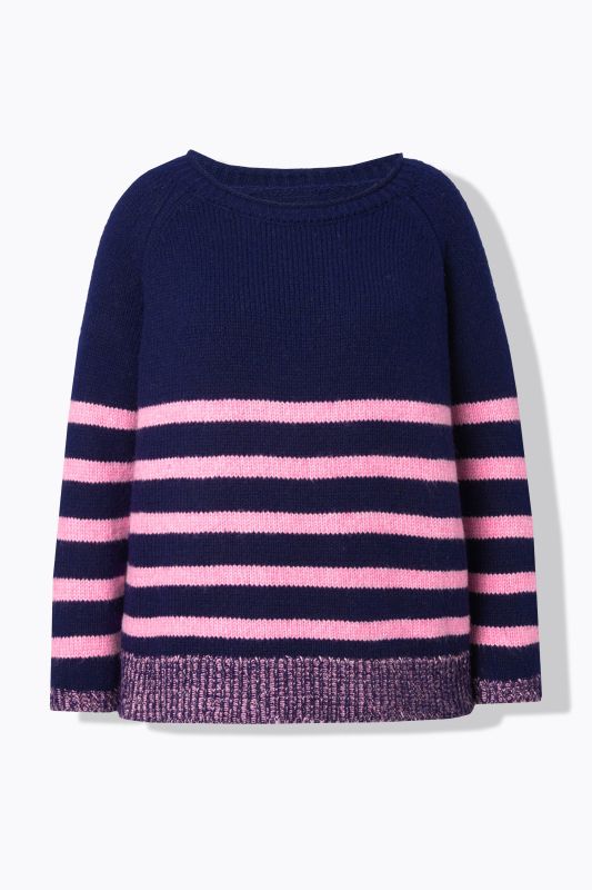 Pull en maille, col rond et manches longues