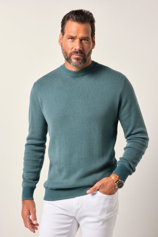 Pull JP 1880 col rond, maille CashmereTouch très douce - jusqu'au 7 XL
