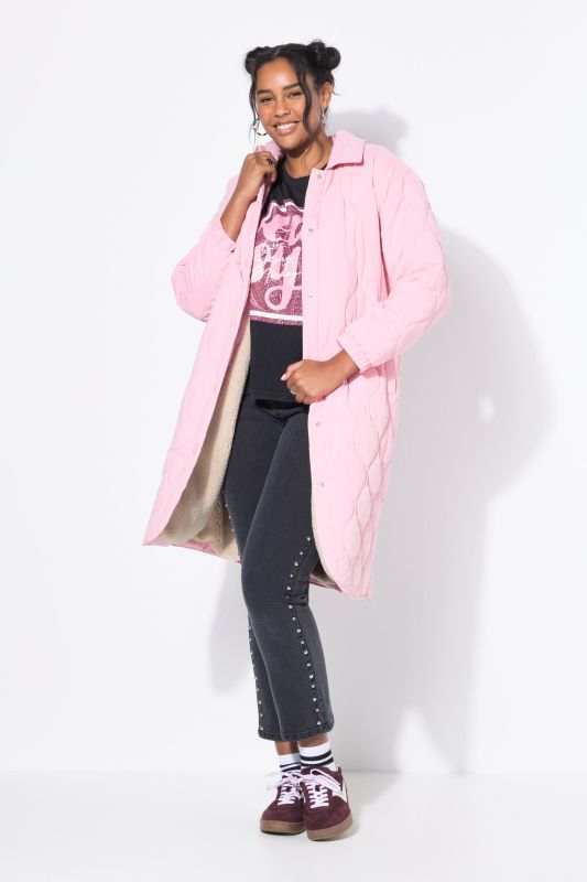 Doudoune matelassée coupe Loose avec doublure en polaire teddy