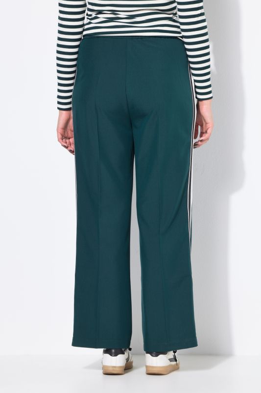 Pantalon, coupe Straight Wide Legs. Bandes fantaisies sur les côtés