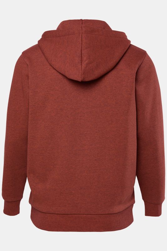 Veste à capuche JP 1880 en molleton, fermeture à glissière et poche kangourou - jusqu'au 8 XL