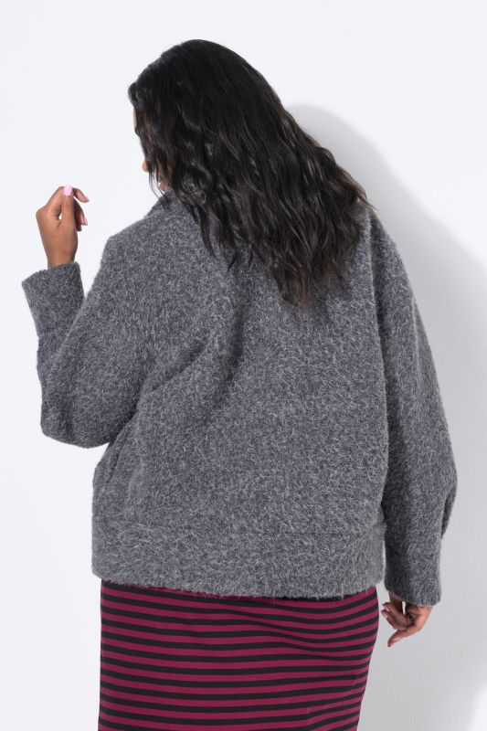 Surchemise oversize aspect lainage
