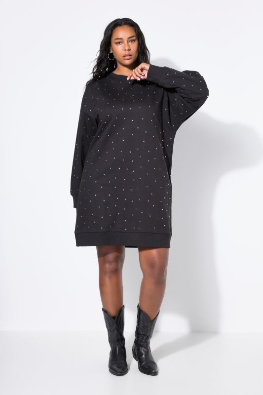 Robe en molleton oversize à strass