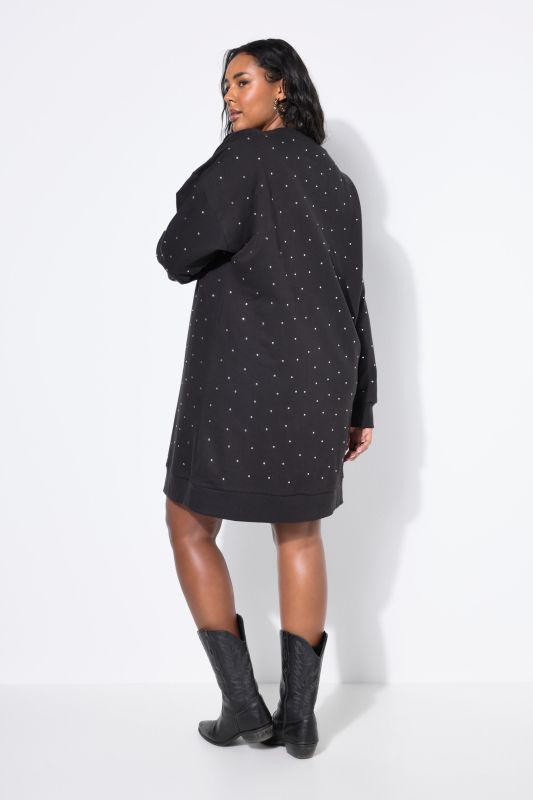 Robe en molleton oversize à strass