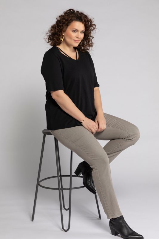 Jegging Sienna, ceinture élastique, passants, stretch