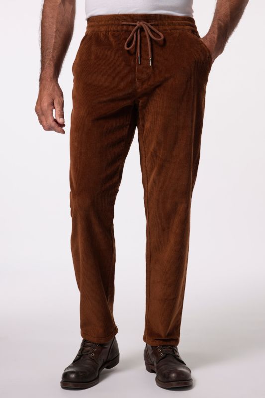 Pantalon en velours côtelé JP1880 à taille élastique et coupe Modern Fit – jusqu'au 7 XL