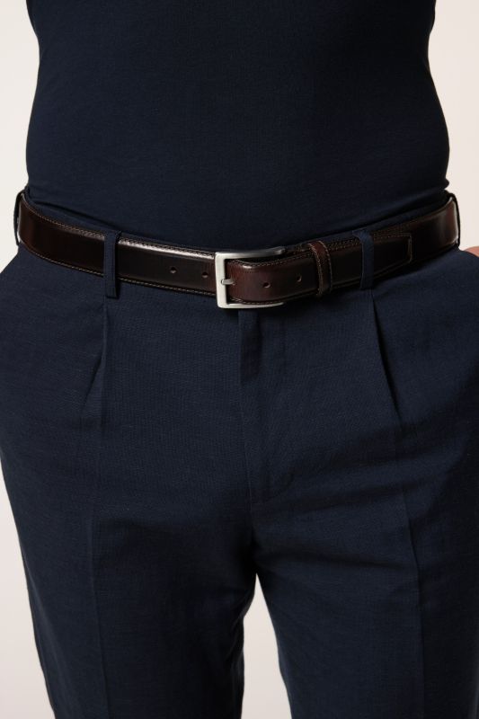Ceinture en véritable cuir pleine fleur, collection Business - jusqu'à 170 cm