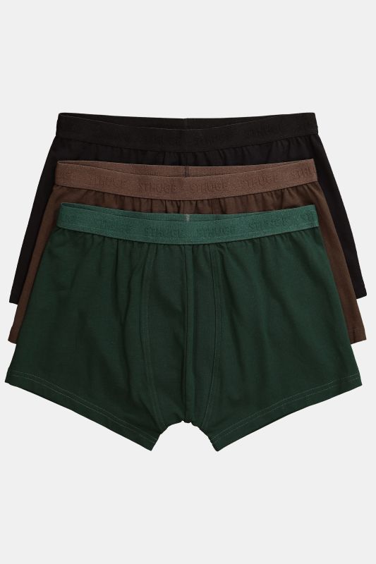 Lot de 3 caleçons STHUGE, tissu OEKO-TEX - jusqu'au 8&nbsp;XL