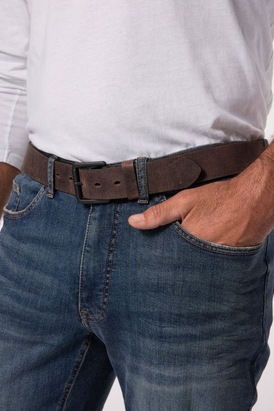 Ceinture en cuir véritable JP 1880, peut être raccourcie, jusqu'à 170 cm