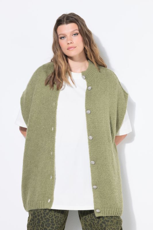 Gilet en maille , oversized, extra doux
