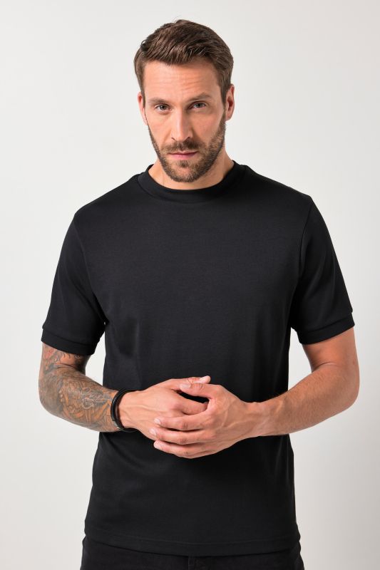 T-shirt à manches courtes et col roulé JP1880, collection Basic – jusqu'au 8 XL