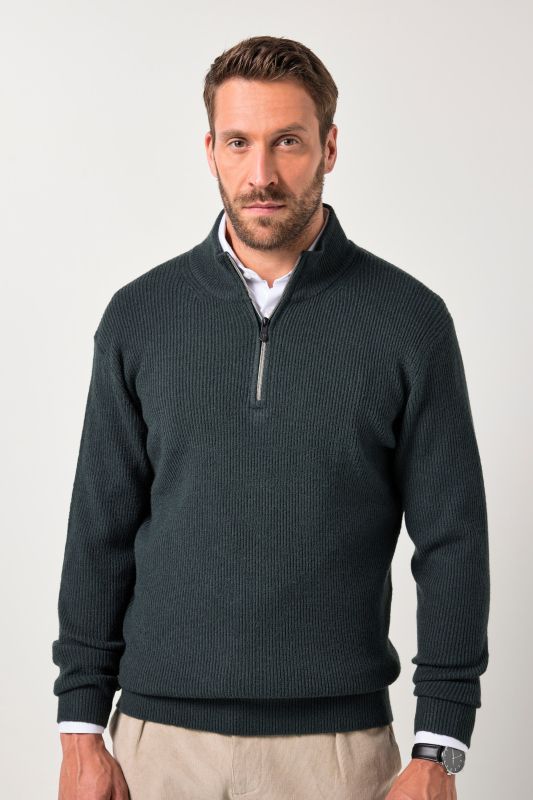 Pull camionneur en maille JP 1880, col zippé - jusqu'au 7&nbsp;XL