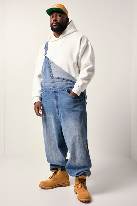 Salopette en jean STHUGE, coupe Baggy Fit - jusqu'au 8 XL