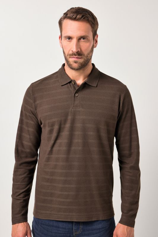 Polo à manches longues JP AWARE, coton bio certifié OCS - jusqu'au 8&nbsp;XL