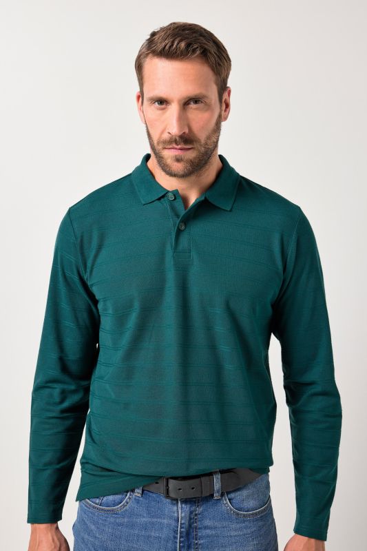 Polo à manches longues JP AWARE, coton bio certifié OCS - jusqu'au 8&nbsp;XL