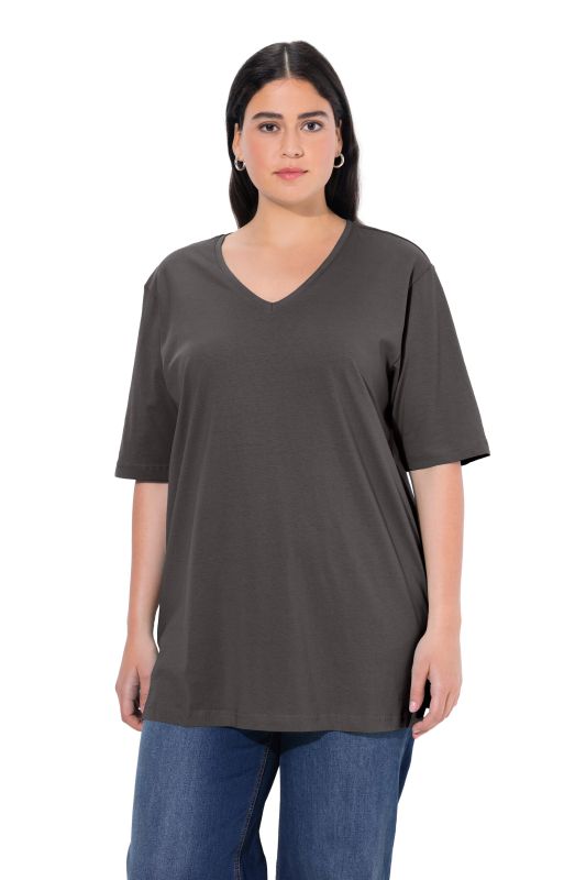 T-shirt coupe Relaxed Fit, décolleté en V et manches courtes