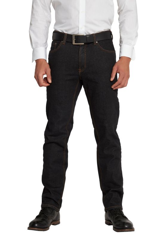 Jean 5 poches, taille élastique et confortable - coupe Regular Fit