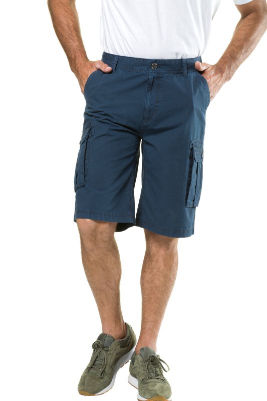 Bermuda cargo 6 poches, jambe droite, coupe Regular Fit
