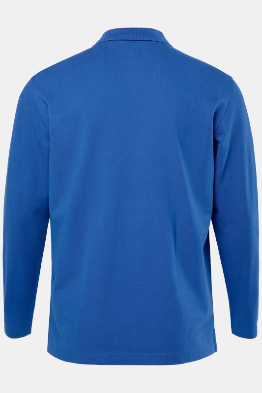 Polo JP 1880 en piqué, manches longues, collection Basic - jusqu'au 8 XL