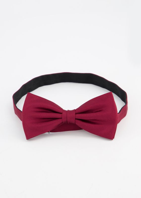 Nœud papillon  avec crochet d'attache, pure soie