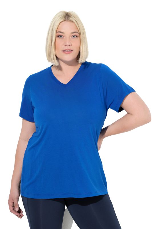 T-shirt technique antibactérien, décolleté en V et manches courtes