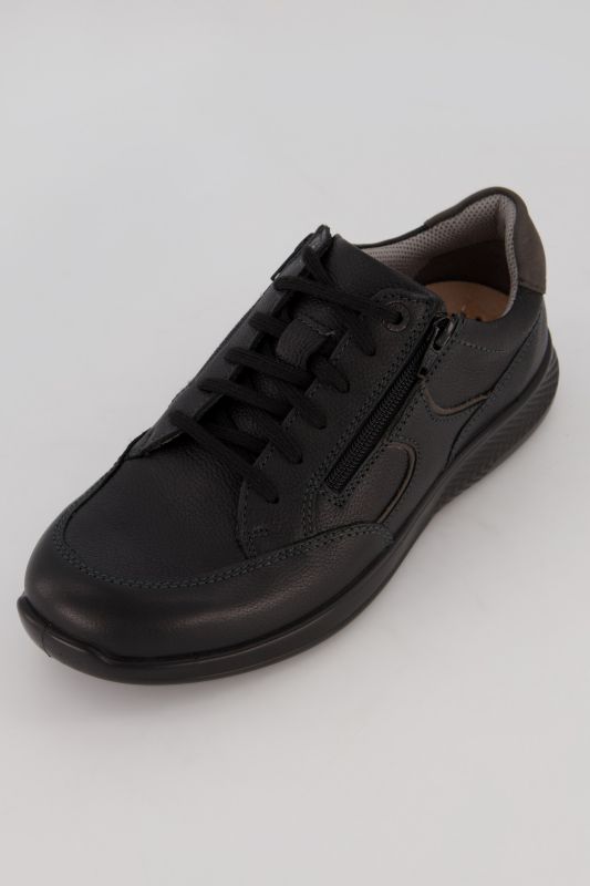 Chaussures basses extra-larges Jomos. Fermetures à glissière. Cuir véritable. Disponibles jusqu'à la pointure 50.