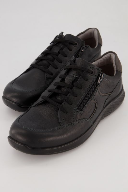 Chaussures basses extra-larges Jomos. Fermetures à glissière. Cuir véritable. Disponibles jusqu'à la pointure 50.