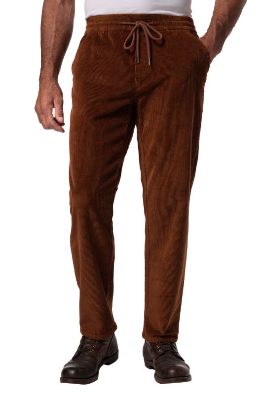 Pantalon en velours côtelé JP1880 à taille élastique et coupe Modern Fit – jusqu'au 7 XL