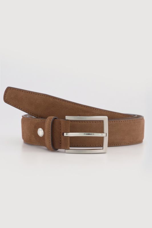 Ceinture en cuir velours véritable, jusqu'à 170 cm