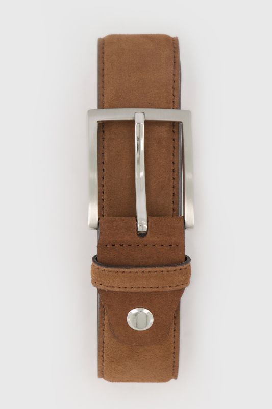 Ceinture en cuir velours véritable, jusqu'à 170 cm