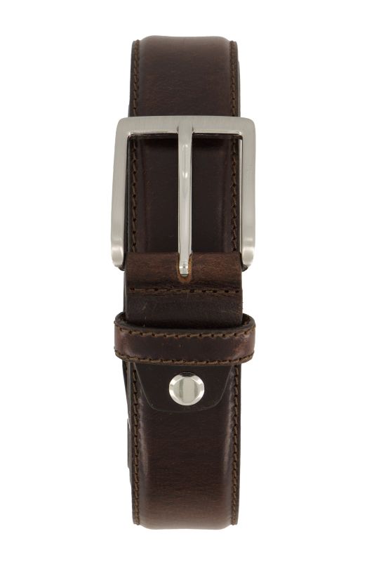 Ceinture en véritable cuir pleine fleur, collection Business - jusqu'à 170 cm