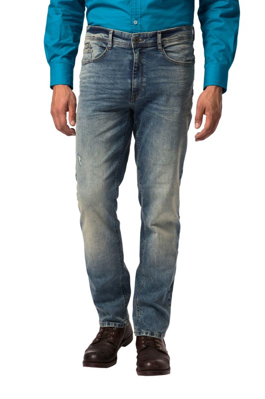 Jean ventre confort, finition FLEXNAMIC®, coupe Straight Fit 5 poches - jusqu'au 38/74