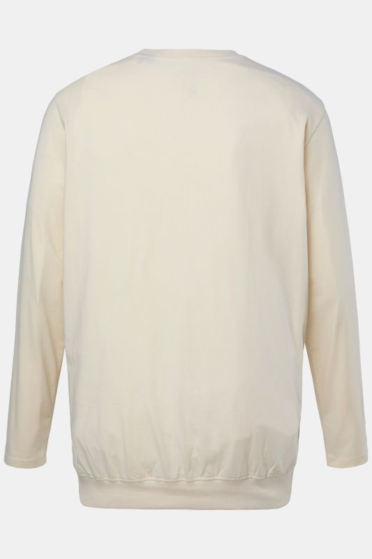 T-shirt manches longues et col rond, ventre confort, collection Basic - jusqu'au 8 XL