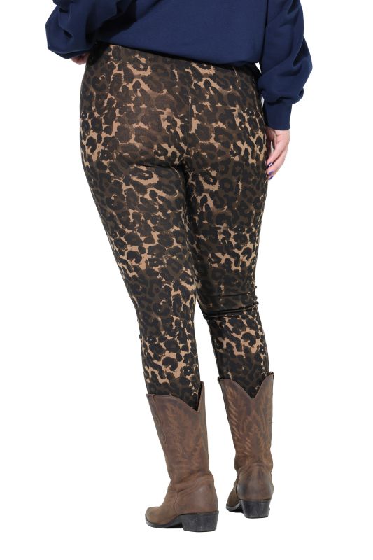 Legging taille haute, imprimé léopard et coupe moulante Tight Fit