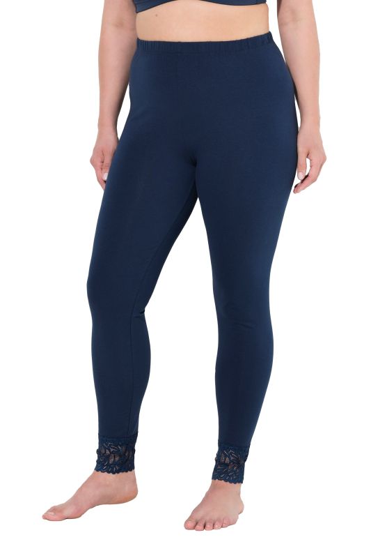 Legging, bas de jambe en dentelle