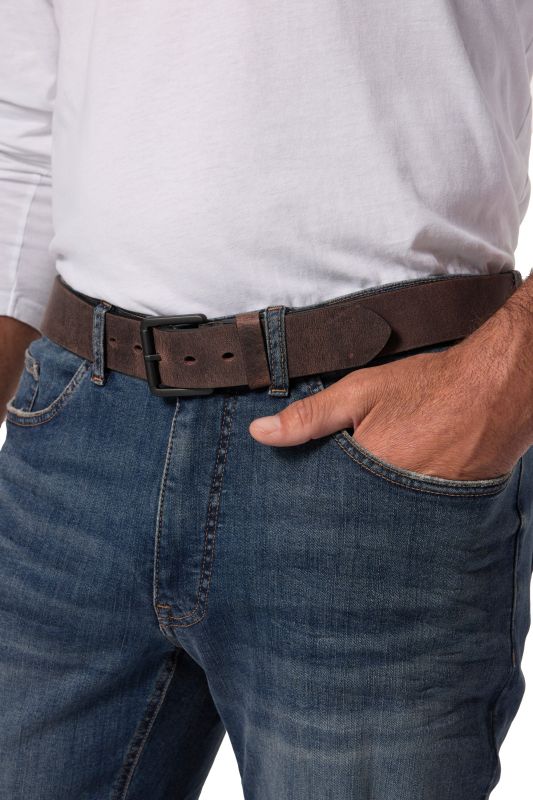 Ceinture en cuir véritable JP 1880, peut être raccourcie, jusqu'à 170 cm