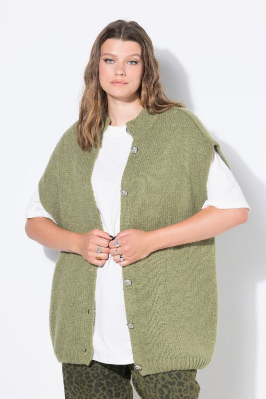 Gilet en maille , oversized, extra doux
