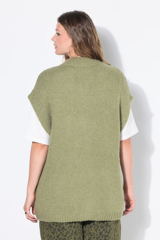 Gilet en maille , oversized, extra doux