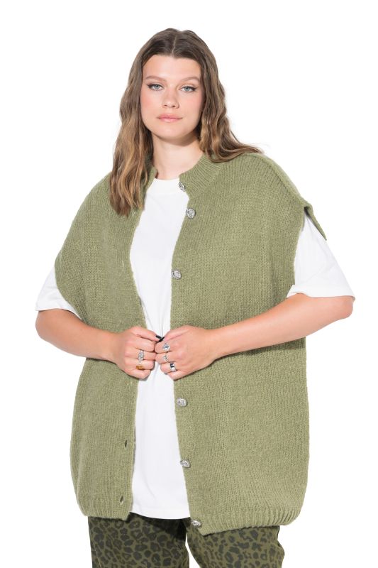 Gilet en maille , oversized, extra doux