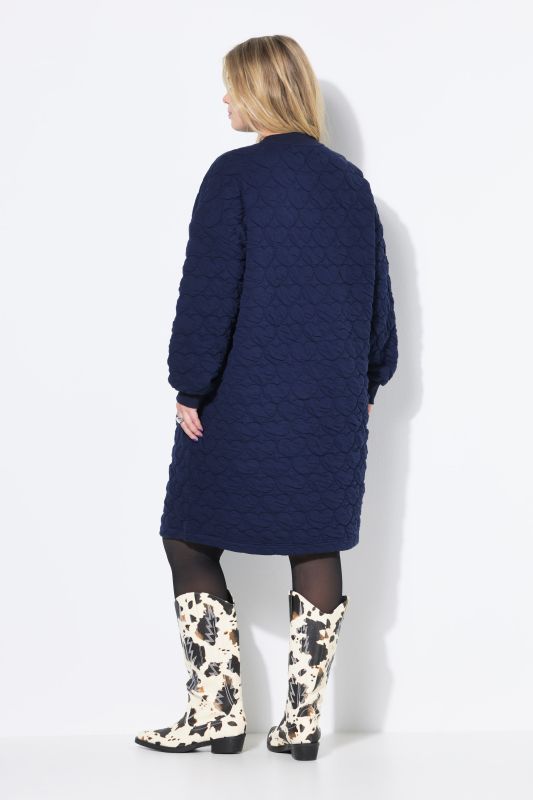 Robe mini en molleton, coupe oversize, matelassage CŒURS