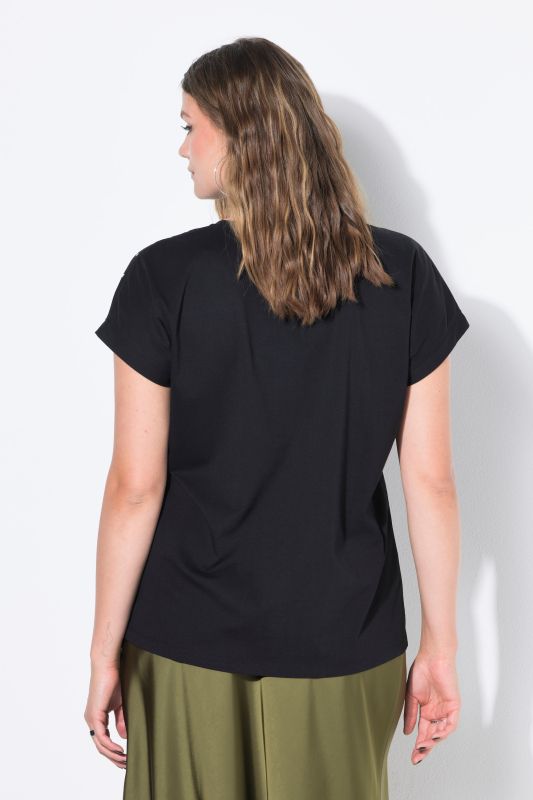 T-shirt oversize avec rivets, délavage acid washed