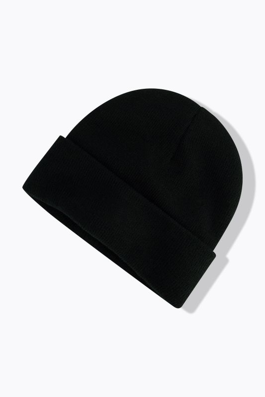 Bonnet en maille douce et confortable, large revers