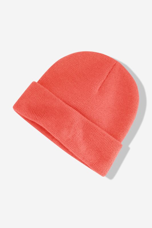 Bonnet en maille douce et confortable, large revers